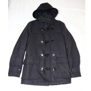 ZARA MAN BLACK 60% WOOL BLEND COAT / JACKET
